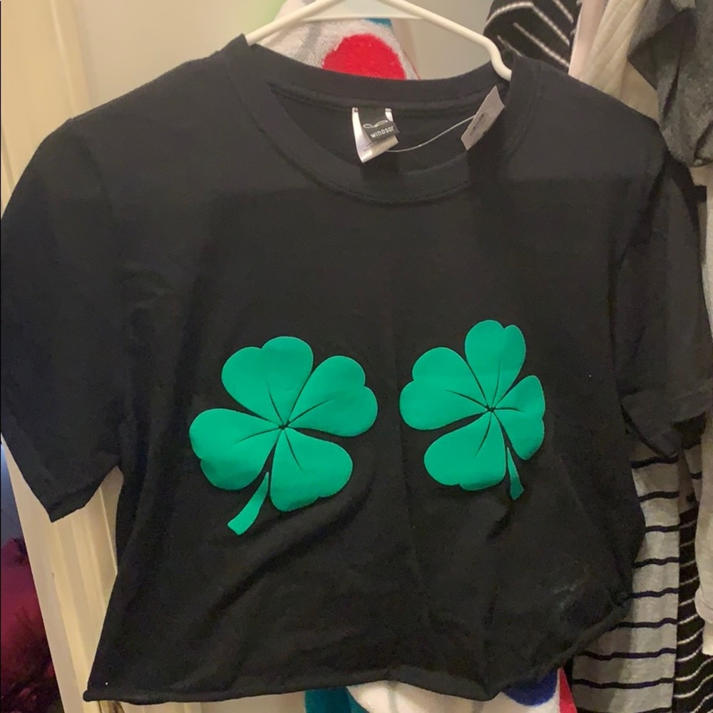 NWT cropped shirt